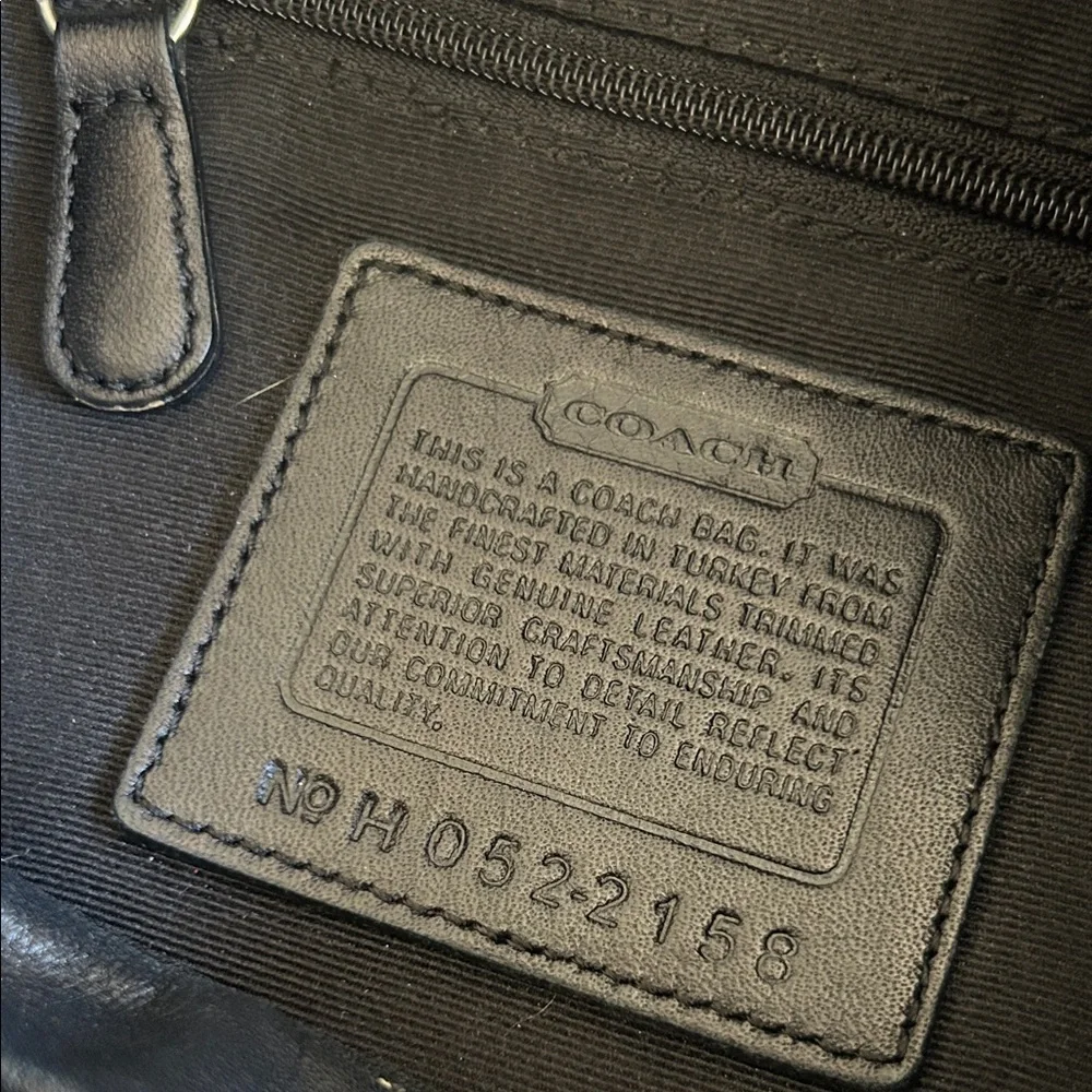 Vintage Y2K Small C’s Coach Black Hobo Bag